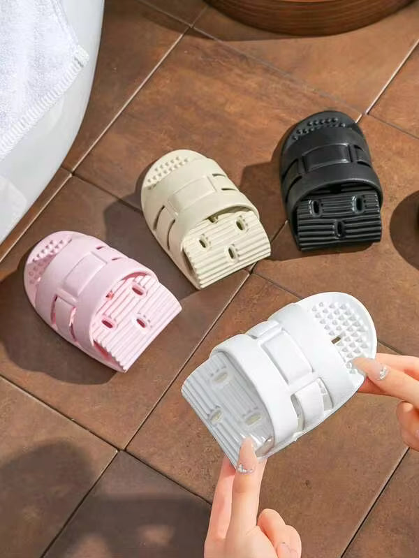 Unisex Foldable Travel Slippers, Indoor Home Bathroom Shower Quick-Dry Massage Sandals, Lightweight Fast-Drying Bathroom Slippers With Soft Soles, Suitable For All Seasons